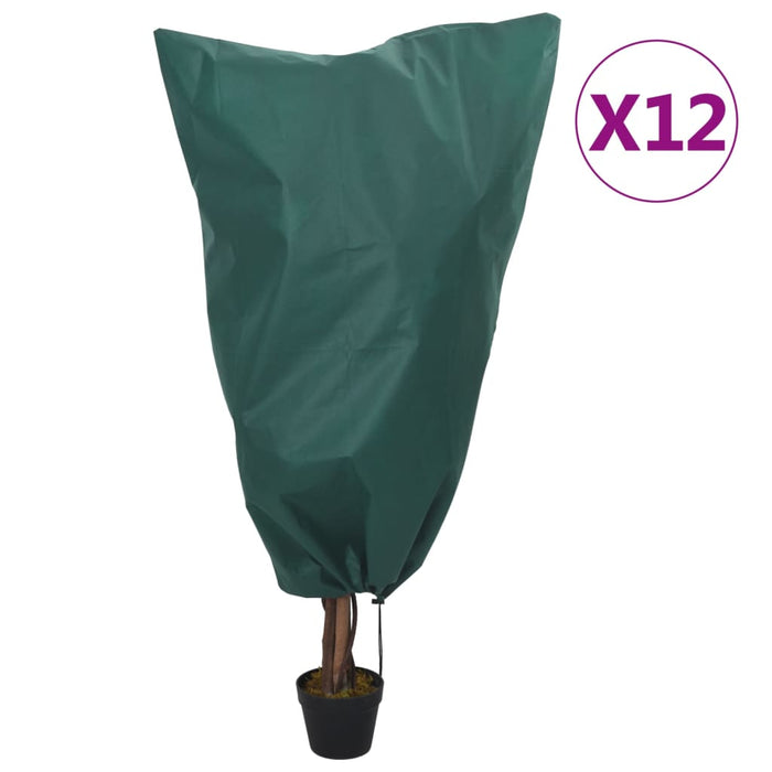 Protecții fleece pentru plante cu șnur 12 buc 70 g/m² 0,8x1,2 m - WALTI WALTI