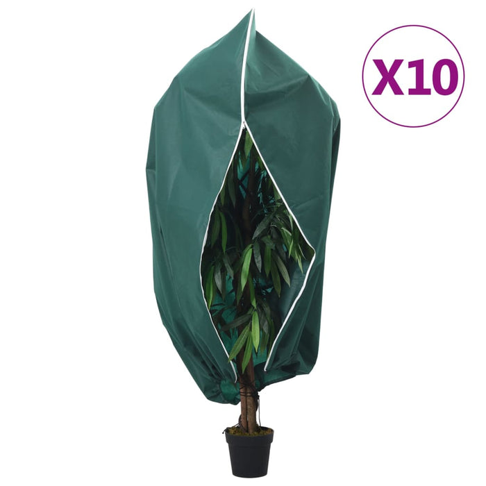 Protecții fleece pt plante, fermoar, 10 buc, 70 g/m² 1,2x1,8 m - WALTI WALTI