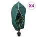 Protecție de fleece plante cu fermoar 4 buc 70 g/m² 3,14x2,5 m - WALTI WALTI