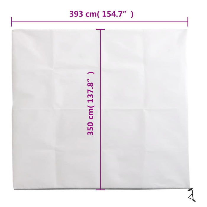 Protecție de fleece plante cu fermoar 10 buc 70 g/m² 3,93x3,5 m WALTI
