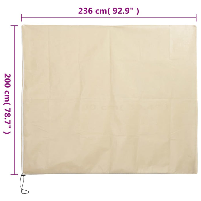 Protecție de fleece plante cu fermoar 10 buc 70 g/m² 2,36x2 m WALTI