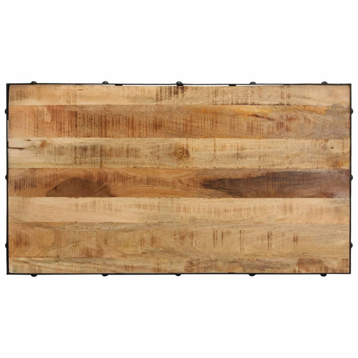 Măsuță de cafea cu roți, 100x55x26 cm, lemn masiv de mango - WALTI WALTI
