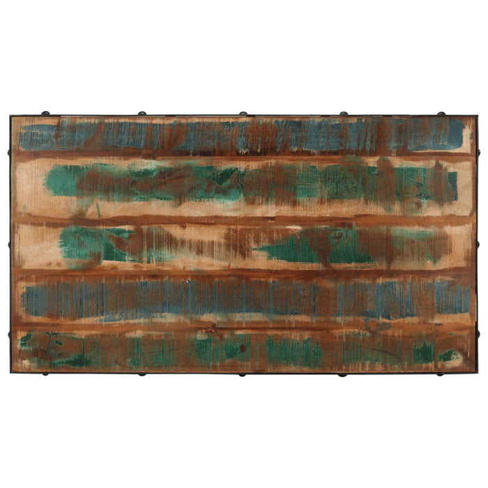 Măsuță de cafea cu roți, 100x55x26 cm, lemn masiv reciclat - WALTI WALTI