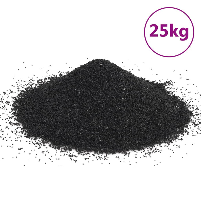 Nisip de acvariu, 25 kg, negru, 0,2-2 mm - WALTI WALTI