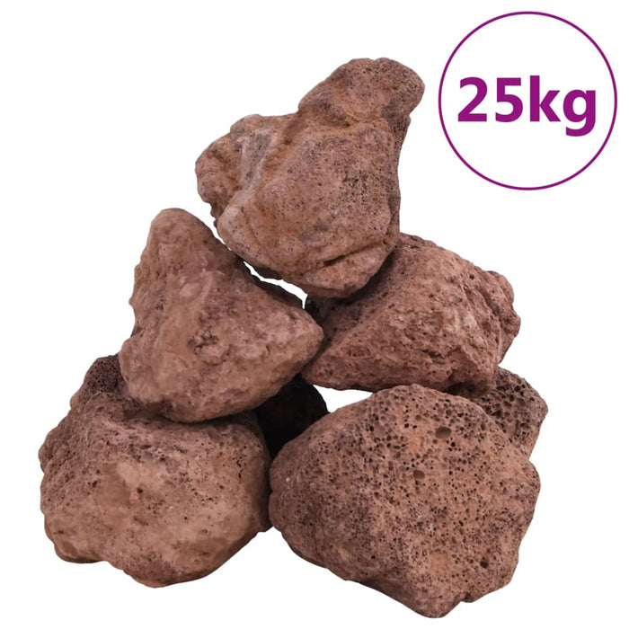 Roci vulcanice, 25 kg, roșu, 10-30 cm - WALTI WALTI