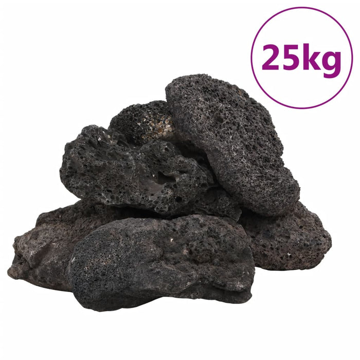 Roci vulcanice, 25 kg, negru, 10-30 cm - WALTI WALTI