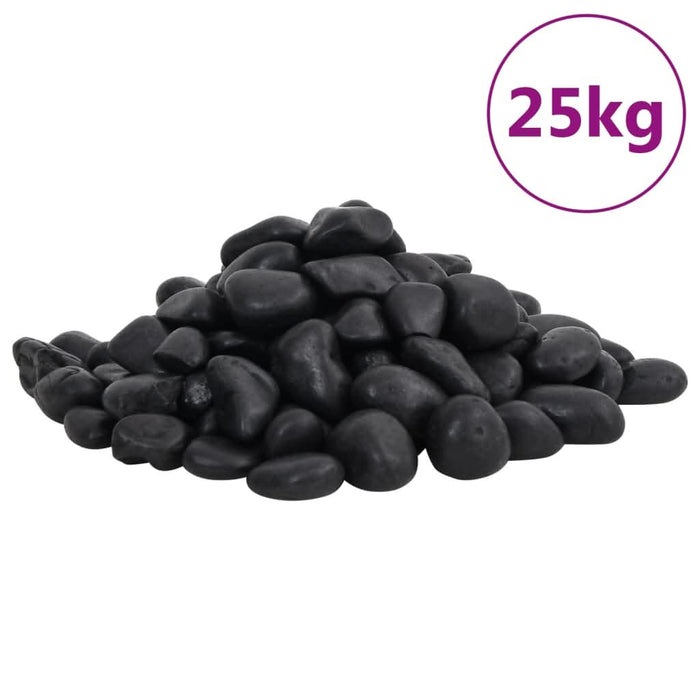 Pietricele lustruite, 25 kg, negru, 2-5 cm - WALTI WALTI