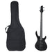 Chitara bass electrică începători, cu husă, negru, 4/4 46" - WALTI WALTI