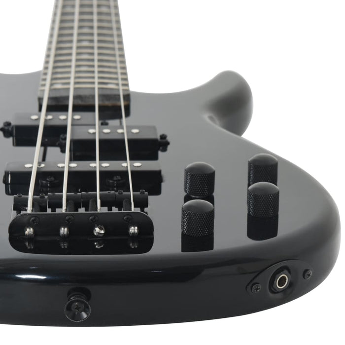Chitara bass electrică începători, cu husă, negru, 4/4 46" - WALTI WALTI