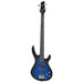 Chitara bass electrică începători, husă, albastru/negru 4/4 46" - WALTI WALTI