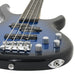Chitara bass electrică începători, husă, albastru/negru 4/4 46" - WALTI WALTI