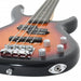 Chitara bass electrică începători, cu husă, maro/negru, 4/4 46" - WALTI WALTI