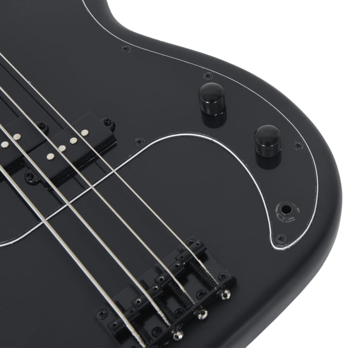 Chitara bass electrică începători, cu husă, negru, 4/4 46" - WALTI WALTI