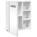 Dulap cu oglindă de baie cu lumină LED, alb, 45x13x52 cm - WALTI WALTI