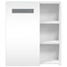 Dulap cu oglindă de baie cu lumină LED, alb, 45x13x52 cm - WALTI WALTI