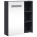 Dulap cu oglindă de baie cu lumină LED, gri, 45x13x52 cm - WALTI WALTI