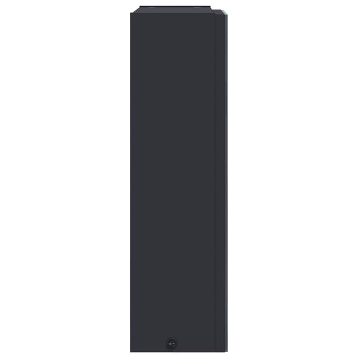 Dulap cu oglindă de baie cu lumină LED, gri, 45x13x52 cm - WALTI WALTI