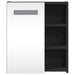 Dulap cu oglindă de baie cu LED, negru, 45x13x52 cm - WALTI WALTI