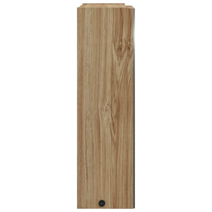 Dulap cu oglindă de baie cu LED, stejar, 45x13x52 cm - WALTI WALTI
