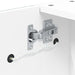 Dulap cu oglindă de baie cu lumină LED, alb, 60x13x52 cm - WALTI WALTI