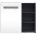 Dulap cu oglindă de baie cu lumină LED, gri, 60x13x52 cm - WALTI WALTI