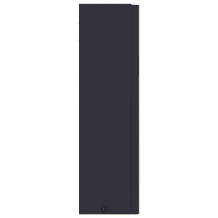 Dulap cu oglindă de baie cu lumină LED, gri, 60x13x52 cm - WALTI WALTI