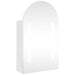 Dulap cu oglindă de baie cu LED, alb, 42x13x70 cm, arcuit - WALTI WALTI