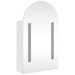 Dulap cu oglindă de baie cu LED, alb, 42x13x70 cm, arcuit - WALTI WALTI