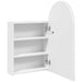 Dulap cu oglindă de baie cu LED, alb, 42x13x70 cm, arcuit - WALTI WALTI