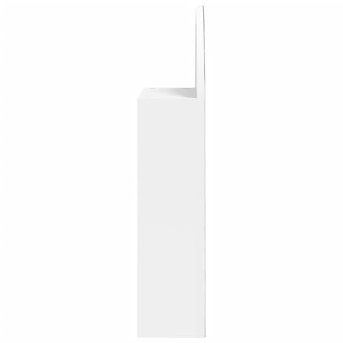 Dulap cu oglindă de baie cu LED, alb, 42x13x70 cm, arcuit - WALTI WALTI