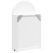 Dulap cu oglindă de baie cu LED, alb, 42x13x70 cm, arcuit - WALTI WALTI