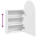Dulap cu oglindă de baie cu LED, alb, 42x13x70 cm, arcuit - WALTI WALTI