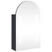 Dulap cu oglindă de baie cu LED, gri, 42x13x70 cm, arcuit - WALTI WALTI