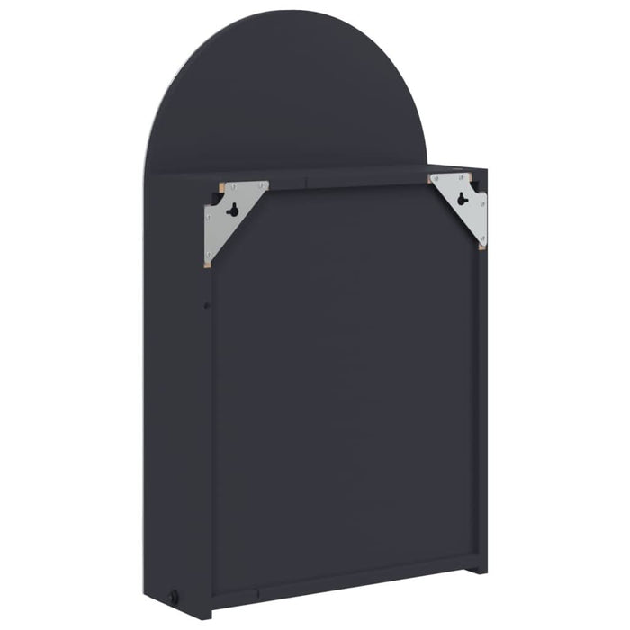 Dulap cu oglindă de baie cu LED, gri, 42x13x70 cm, arcuit - WALTI WALTI