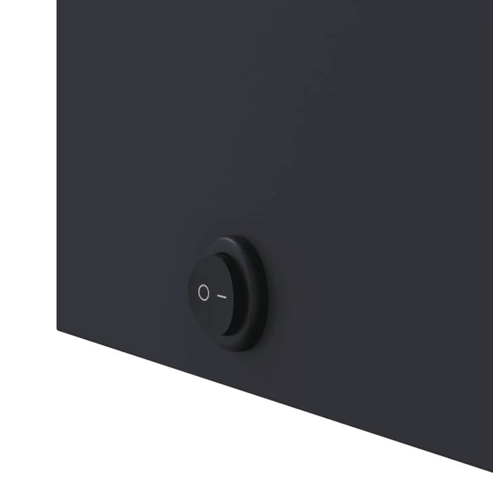 Dulap cu oglindă de baie cu LED, gri, 42x13x70 cm, arcuit - WALTI WALTI