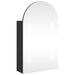 Dulap cu oglindă de baie cu LED, negru, 42x13x70 cm, arcuit - WALTI WALTI