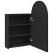 Dulap cu oglindă de baie cu LED, negru, 42x13x70 cm, arcuit - WALTI WALTI