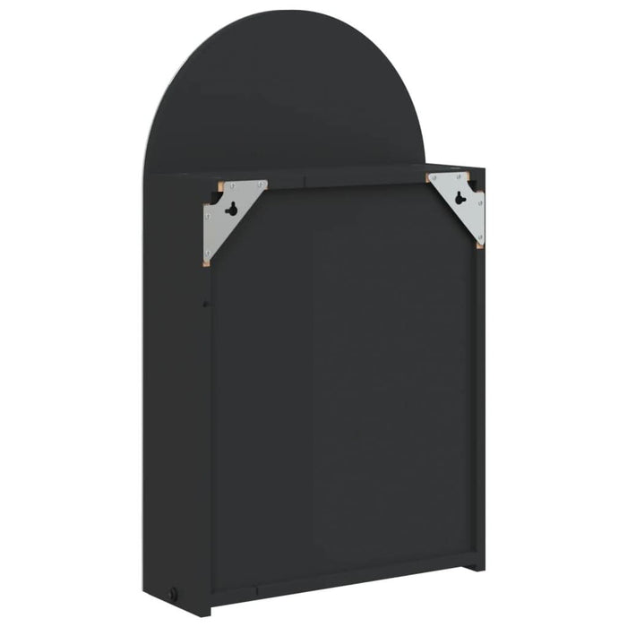 Dulap cu oglindă de baie cu LED, negru, 42x13x70 cm, arcuit - WALTI WALTI