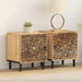 Noptiere, 2 buc., 40x33x46 cm, lemn masiv de acacia - WALTI WALTI