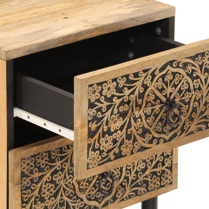 Noptiere, 2 buc., 40x33x46 cm, lemn masiv de acacia - WALTI WALTI