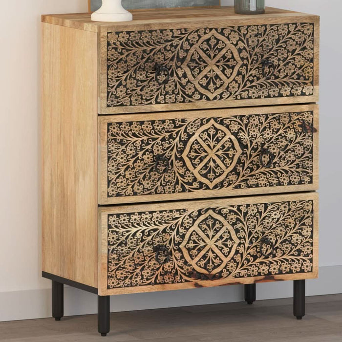 Dulap lateral, 60x33x75 cm, lemn masiv de mango - WALTI WALTI