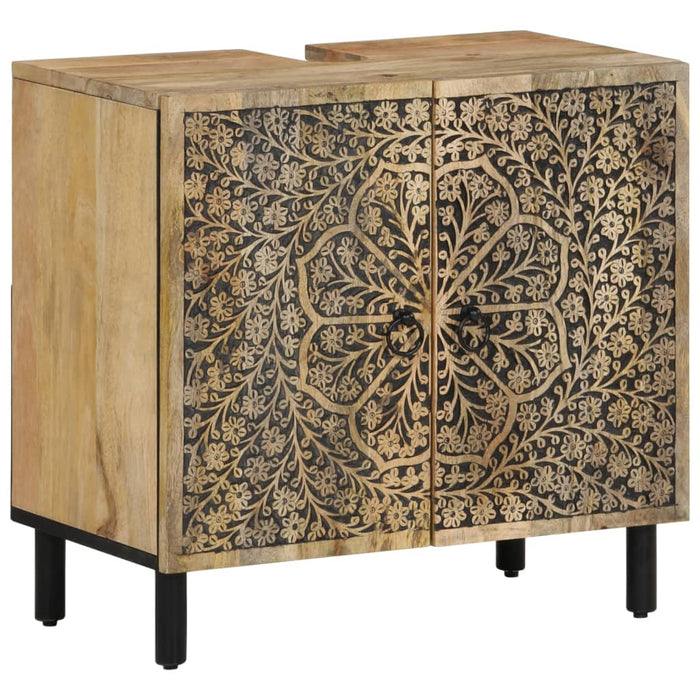 Dulap pentru chiuveta de baie, 62x33x58 cm, lemn masiv de mango - WALTI WALTI