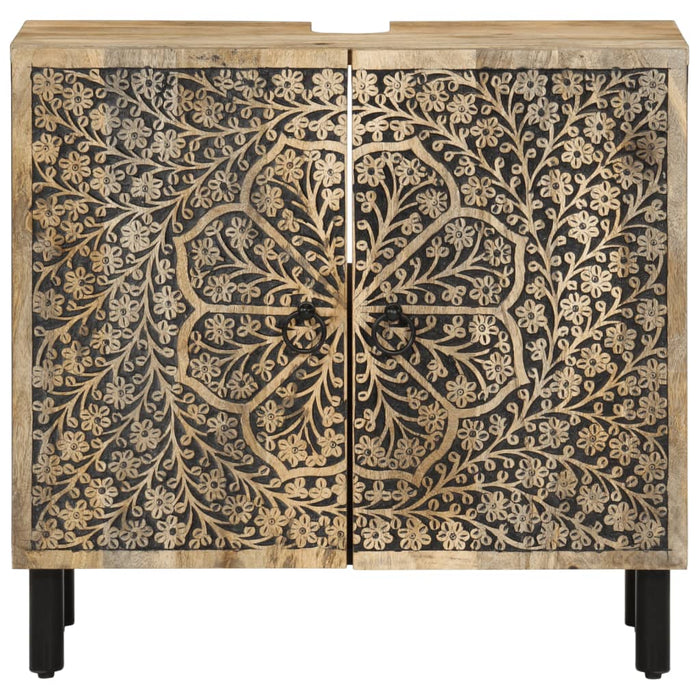 Dulap pentru chiuveta de baie, 62x33x58 cm, lemn masiv de mango - WALTI WALTI