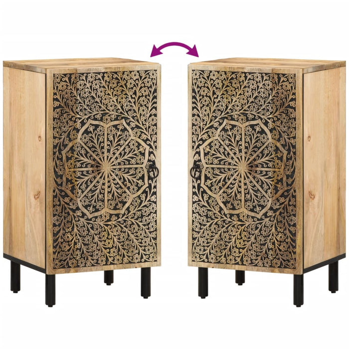 Dulap lateral, 40x33x75 cm, lemn masiv de mango - WALTI WALTI