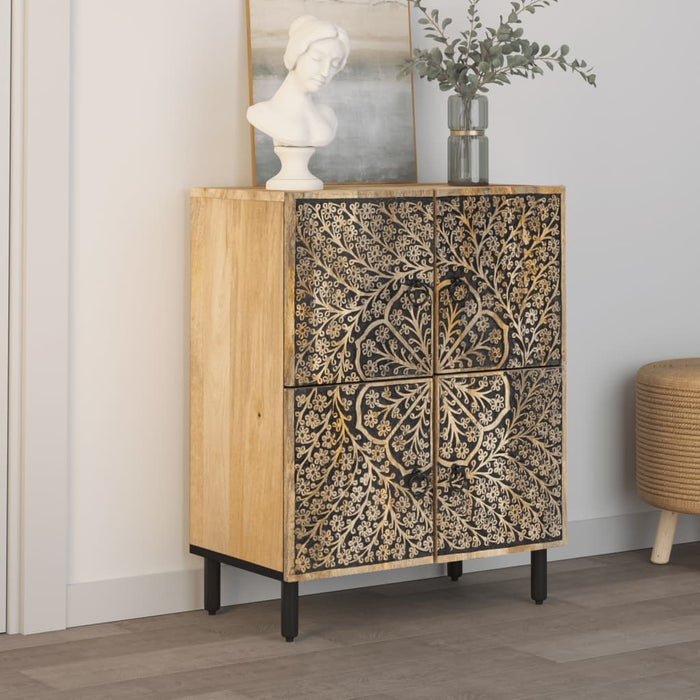 Dulap lateral, 60x33x75 cm, lemn masiv de mango - WALTI WALTI