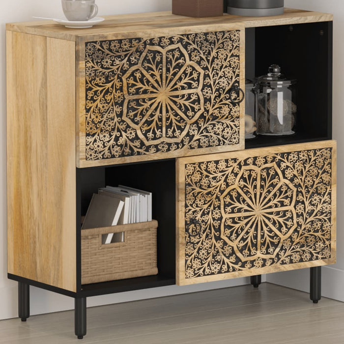 Dulap lateral, 80x33x75 cm, lemn masiv de mango WALTI