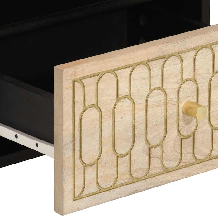 Noptiere, 2 buc., 40x33x46 cm, lemn masiv de acacia WALTI