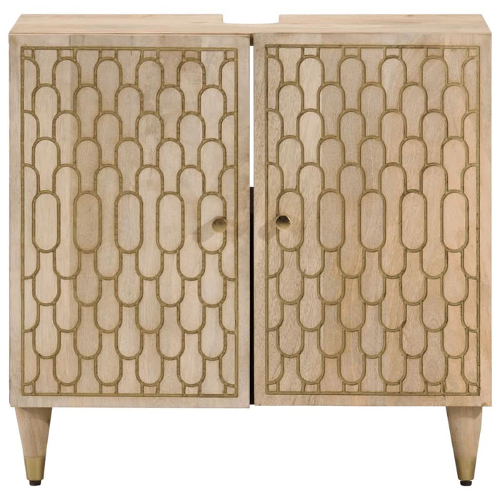 Dulap pentru chiuveta de baie, 62x33x58 cm, lemn masiv de mango - WALTI WALTI