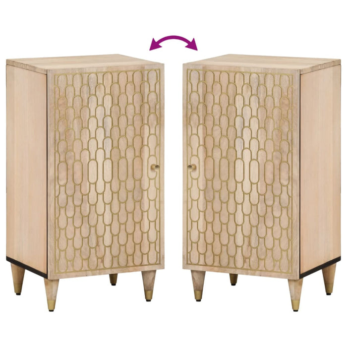 Dulap lateral, 40x33x75 cm, lemn masiv de mango WALTI