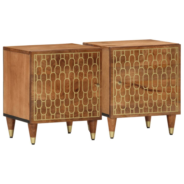 Noptiere, 2 buc., 40x33x46 cm, lemn masiv de acacia WALTI